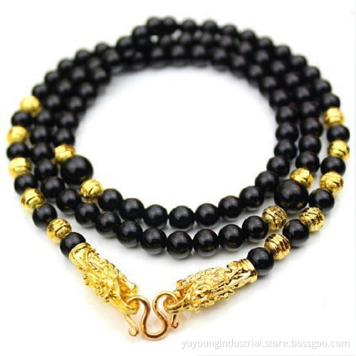 Fashion Fantastic Black Agate Necklace Jewelry (XL3201)